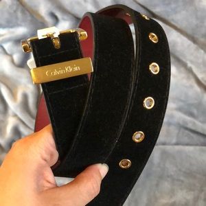 Calvin Klein Velvet Leather Belt Size M